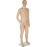 TecTake Maniquí Figura de maniquí | Giratorio y móvil | Pata de Apoyo de Cristal con Base - Varios Modelos (Hombre | no…